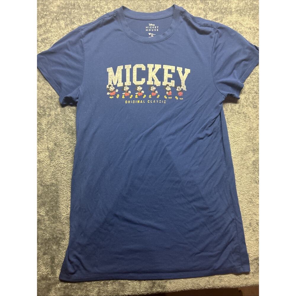 Mickey Mouse Original Classic Women’s XL Tall T Shirt Navy Blue